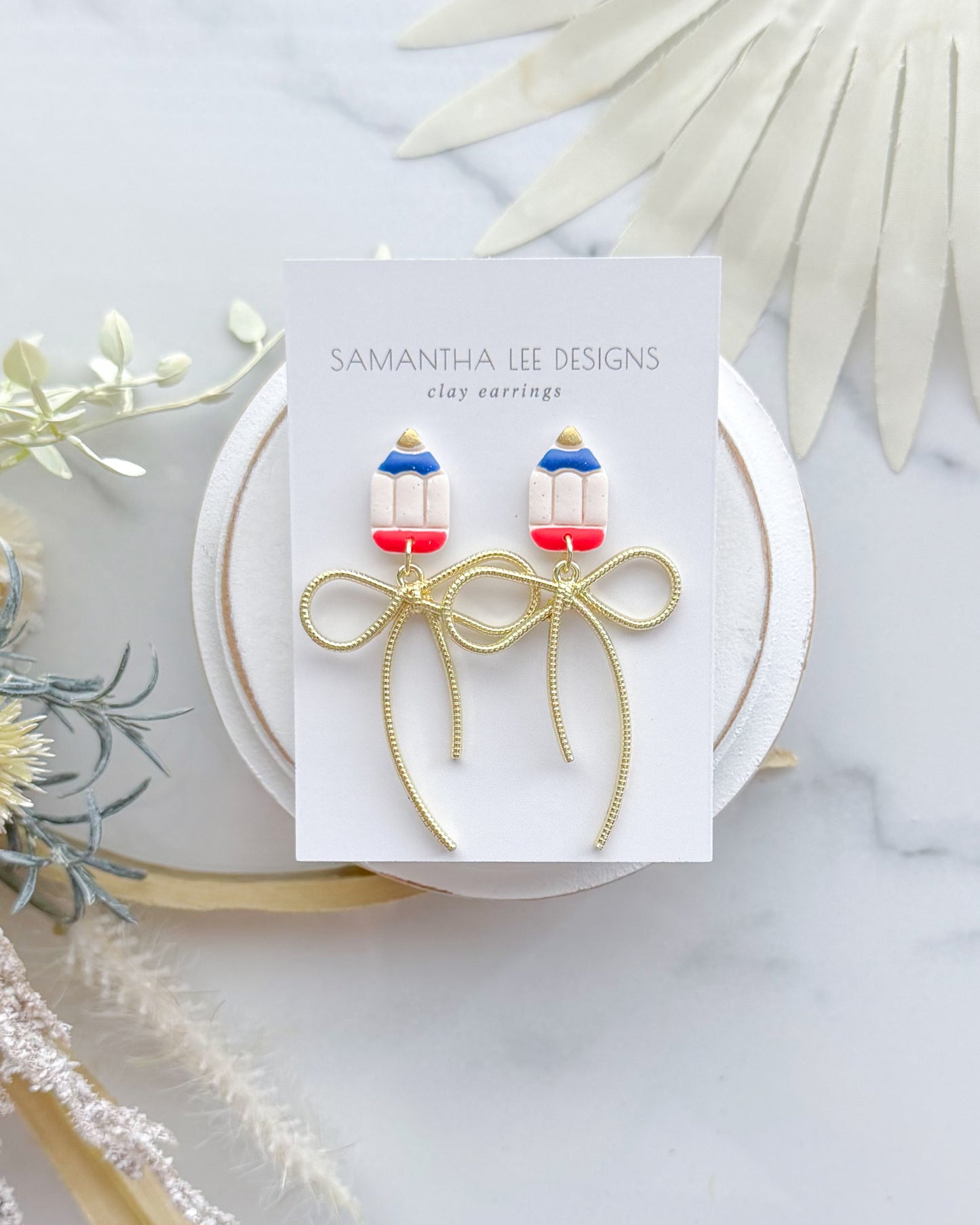 Patriotic Pencil Bows