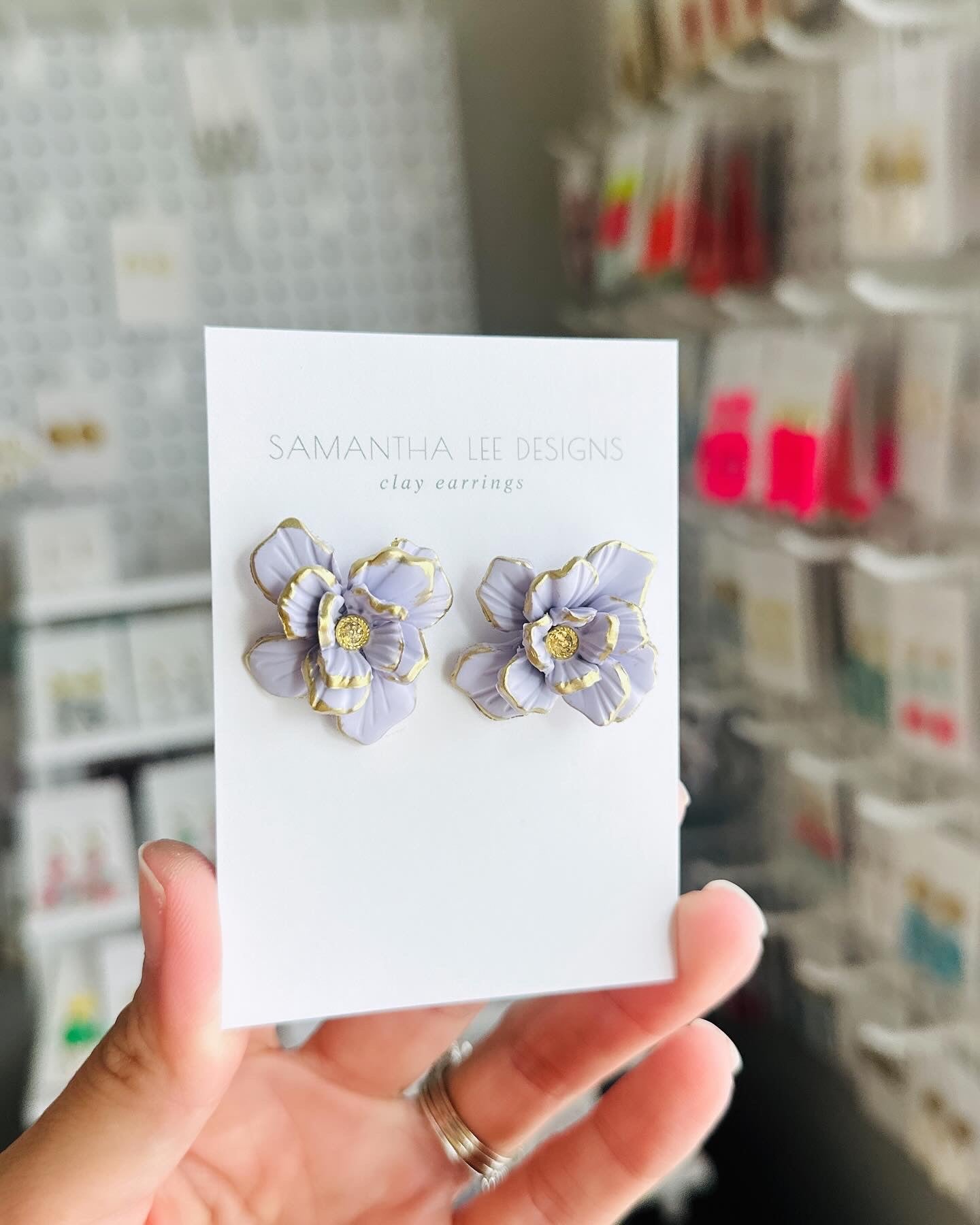 Lavender Mason Studs