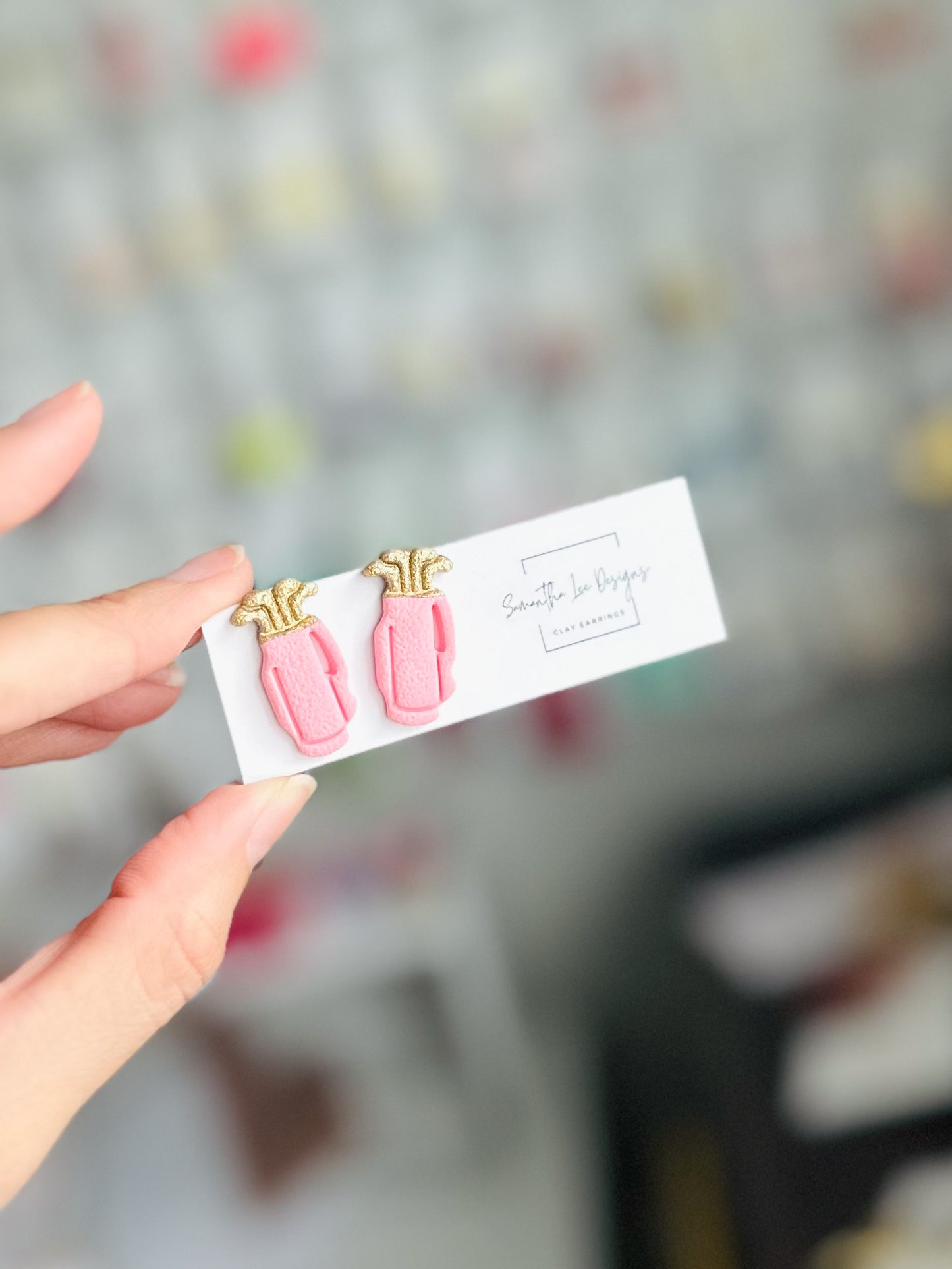 Pink Golf Bag Studs