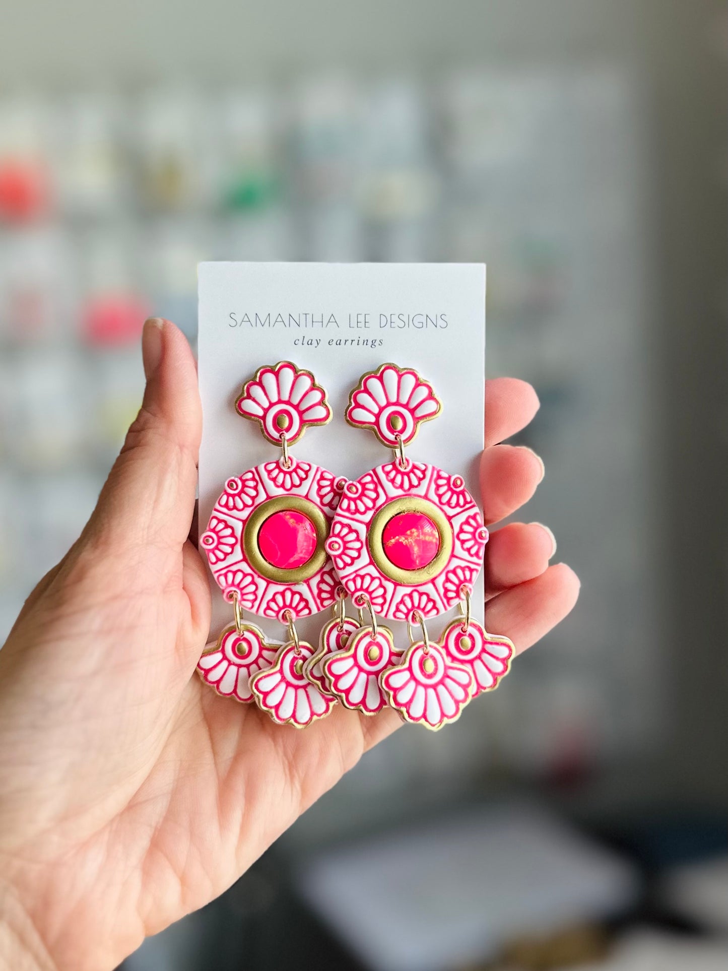 Pink & White Medallion
