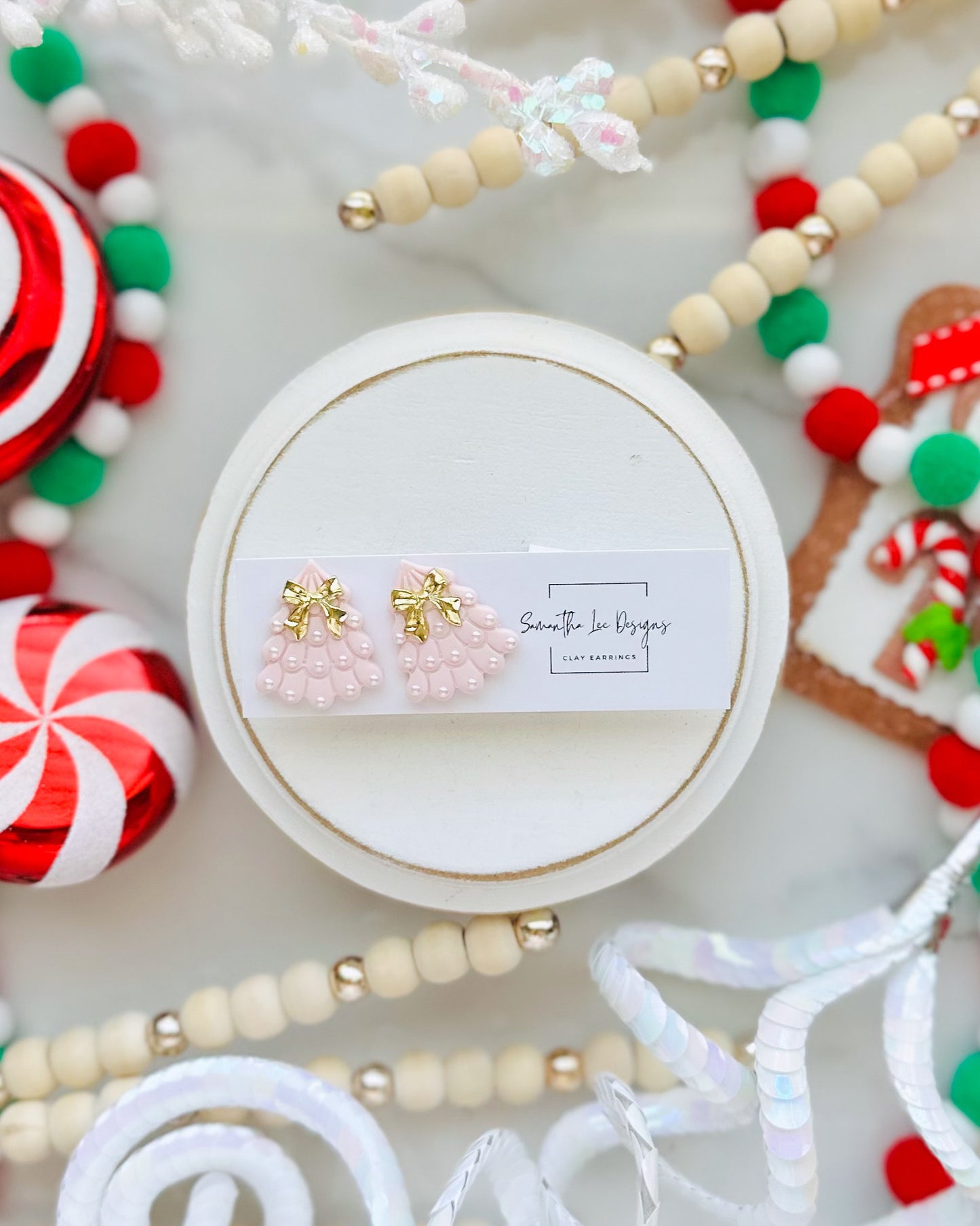 Pink Pearl Tree Studs