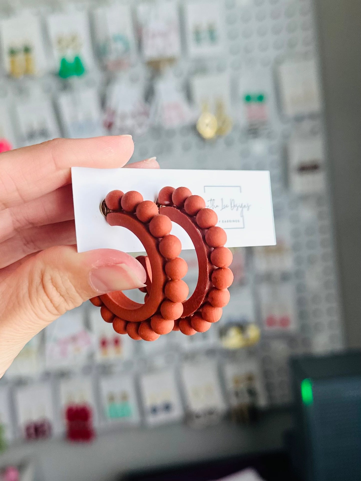 Large Cinnamon Hoops