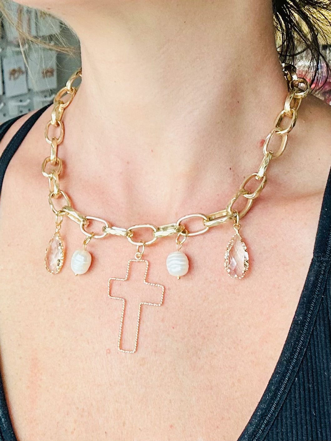 Cross Charm Necklace