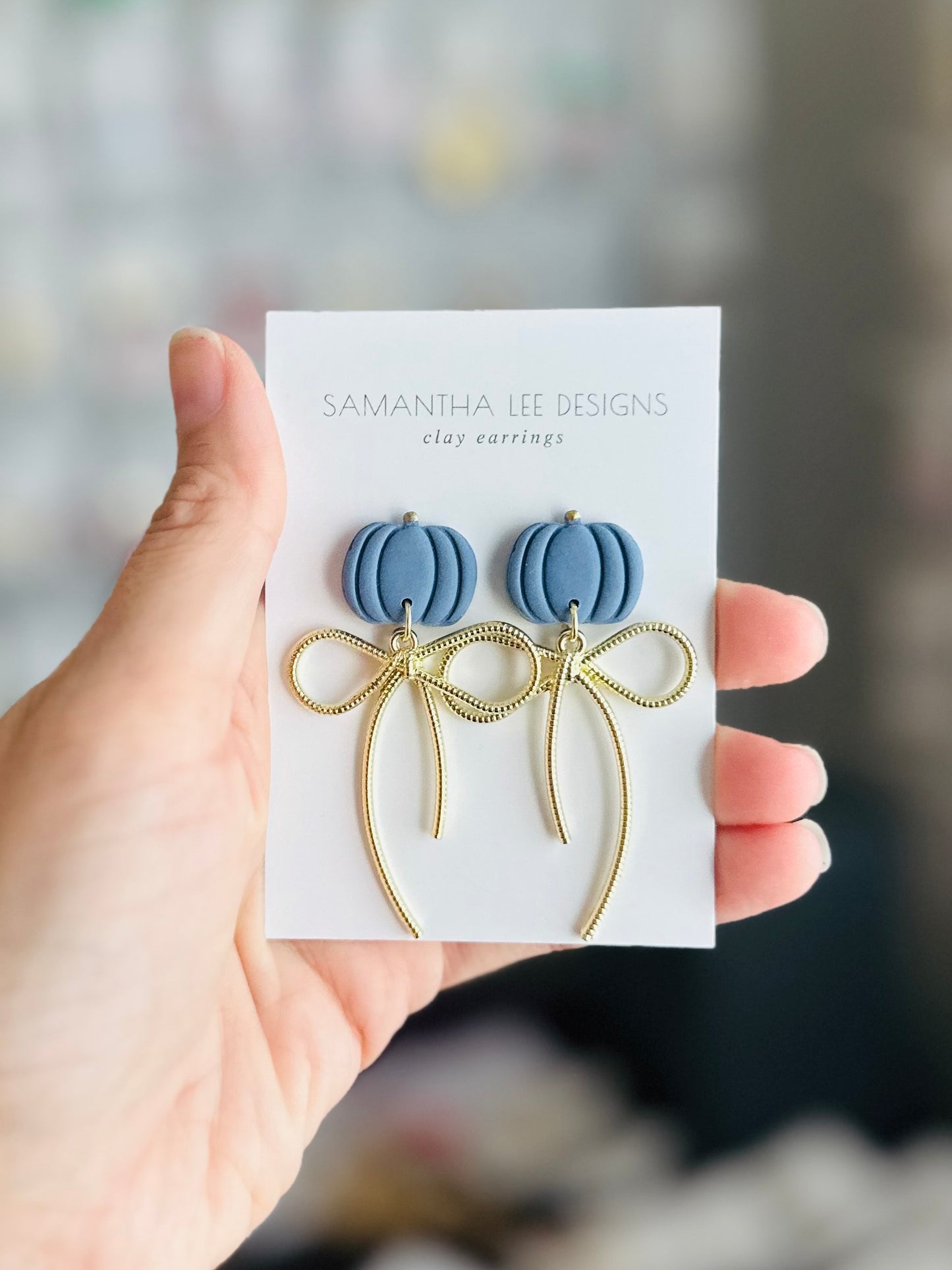Bluestone Pumpkin Bows