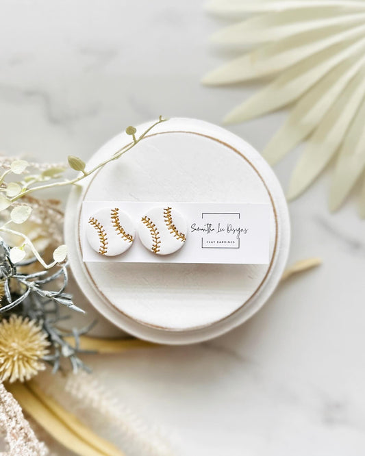 Gold Stitched Baseball