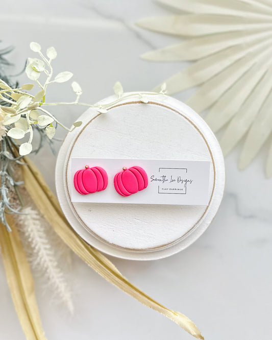 Raspberry Pumpkin Studs