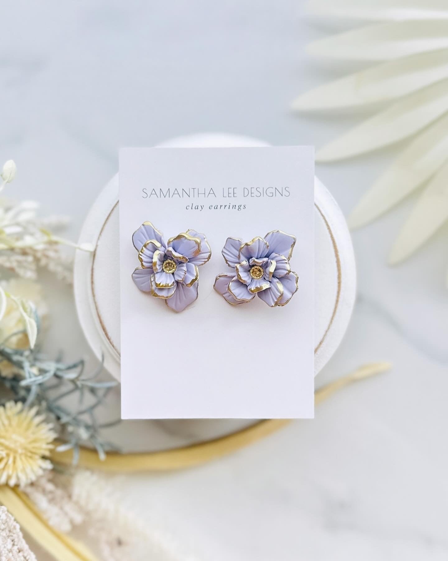 Lavender Mason Studs