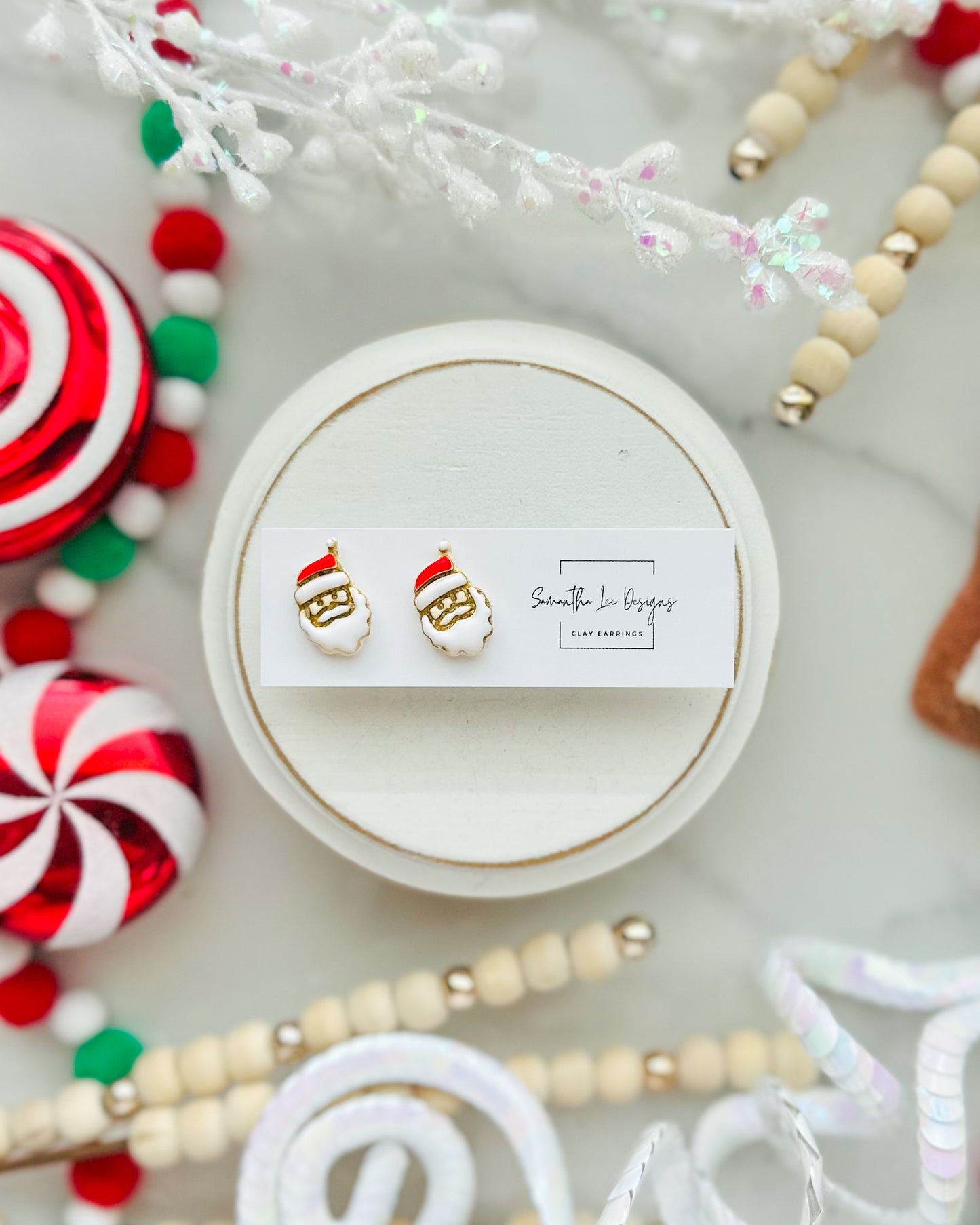 Micro Santa Studs