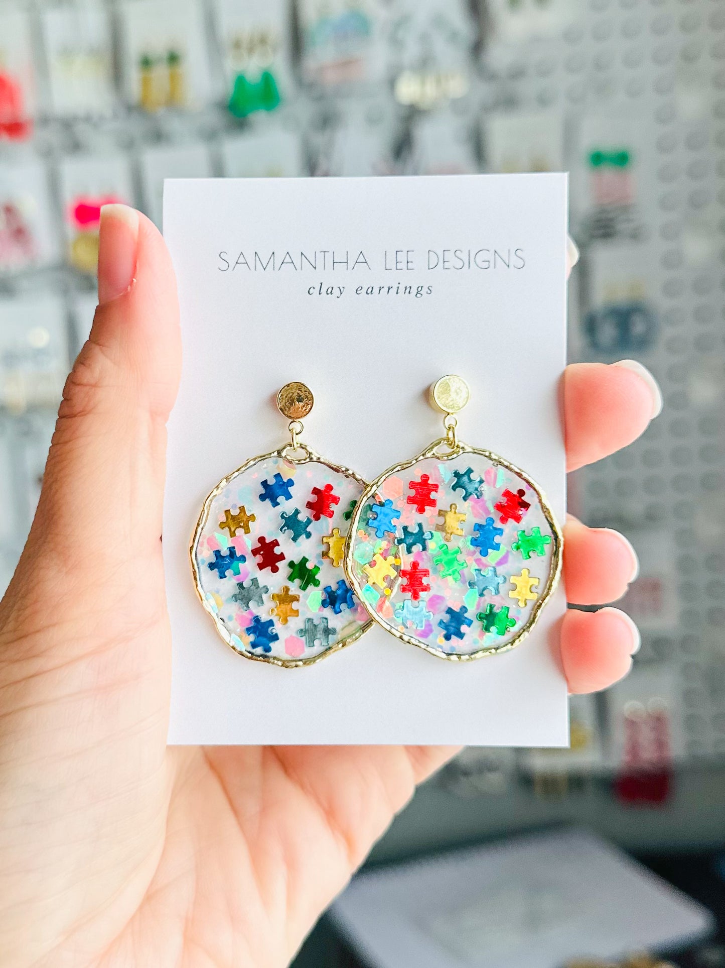 Autism Awareness Resin Glitter