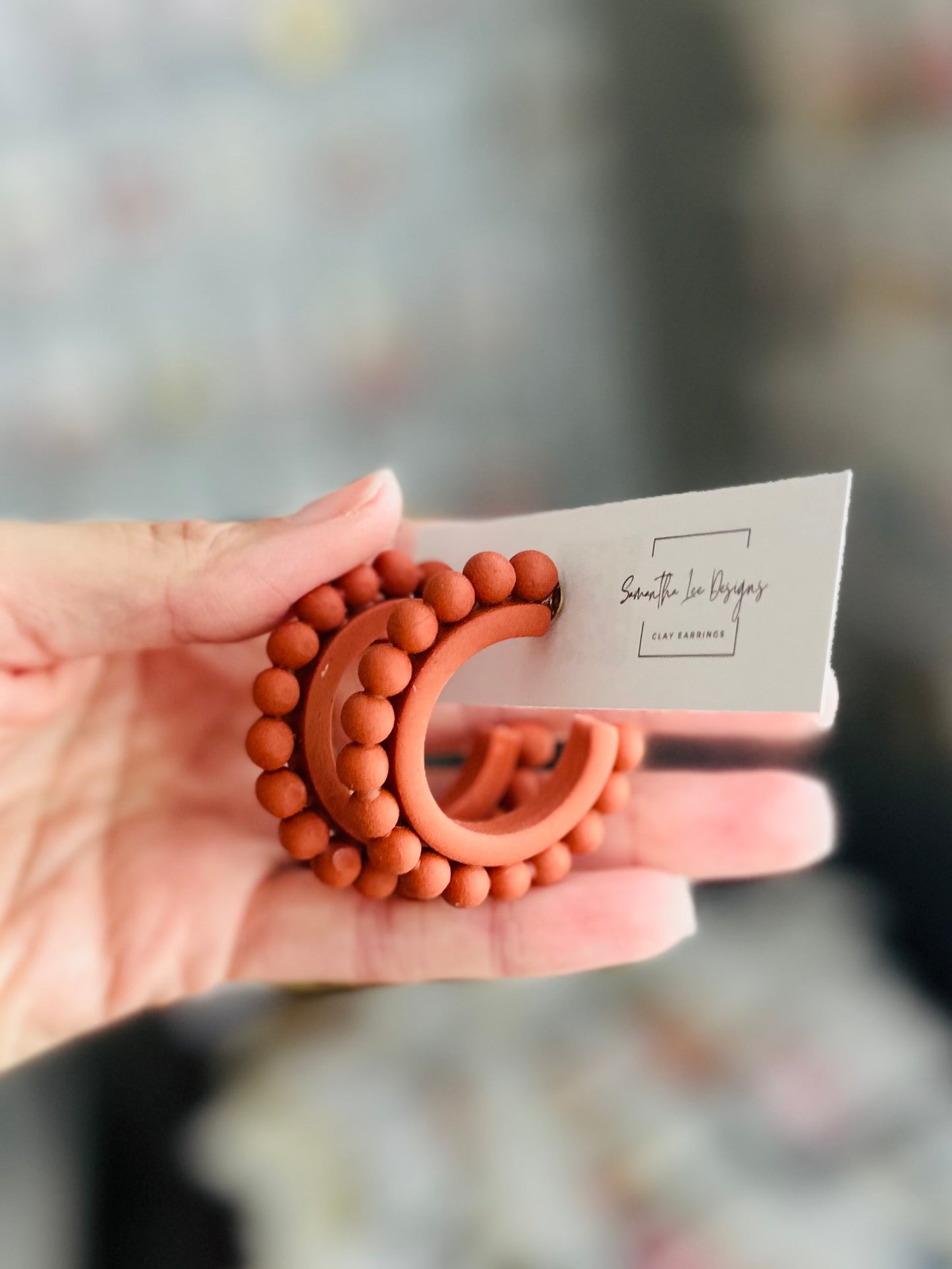 Large Cinnamon Hoops
