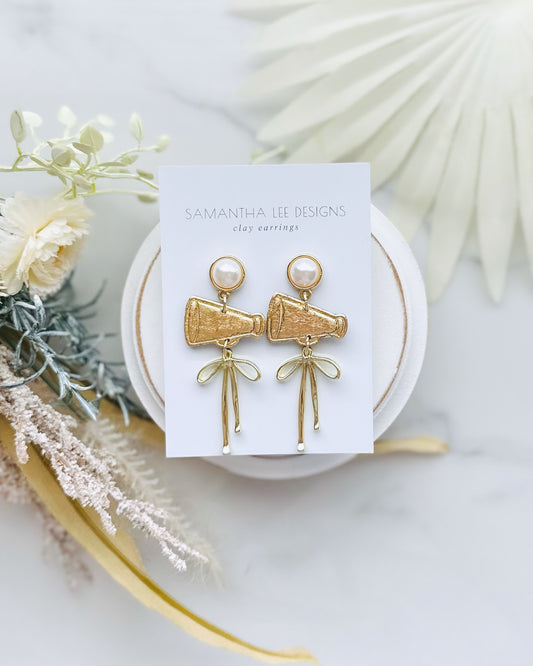 Gold Cheer Megaphone