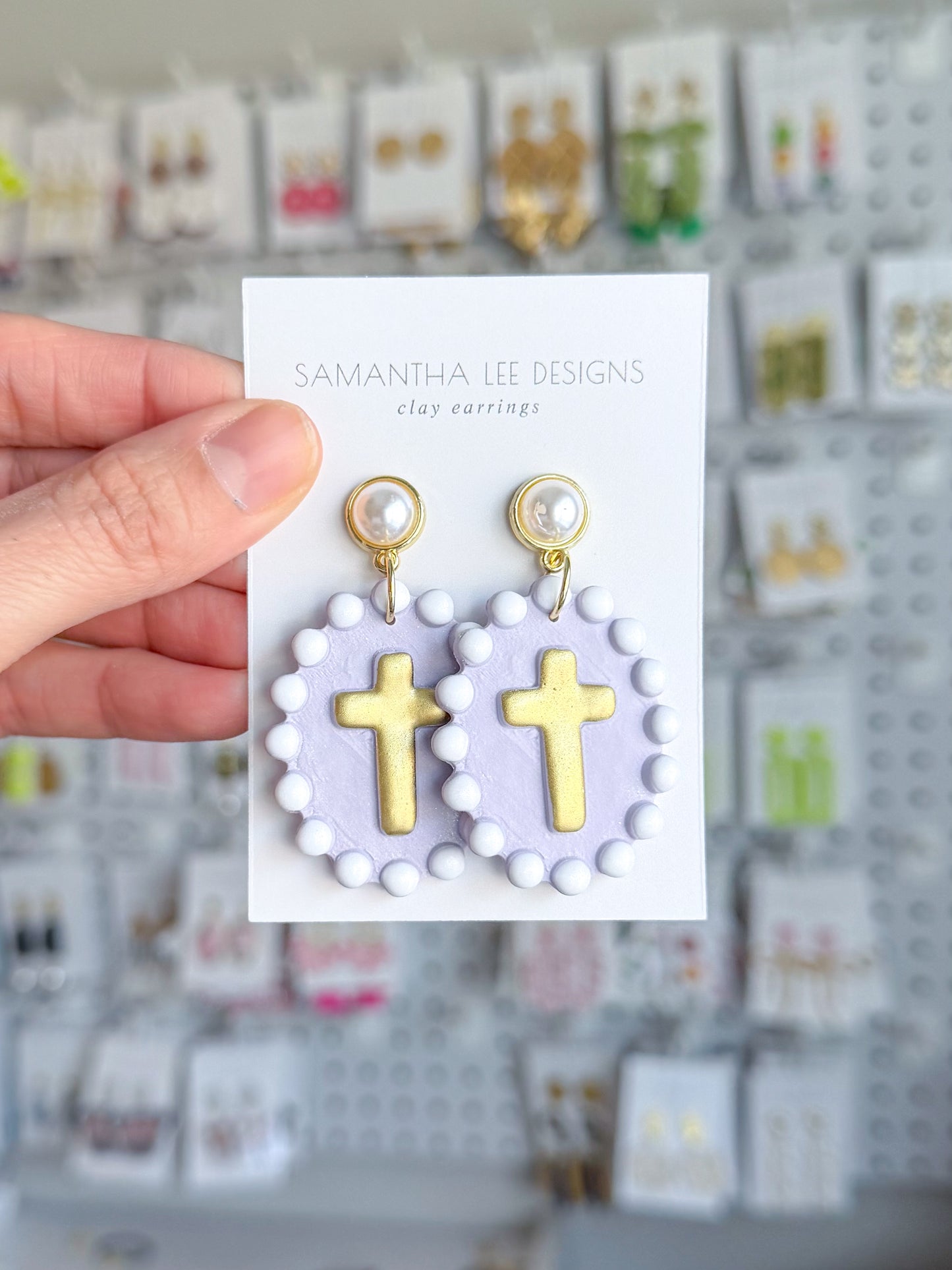 Large Lavender Crosses
