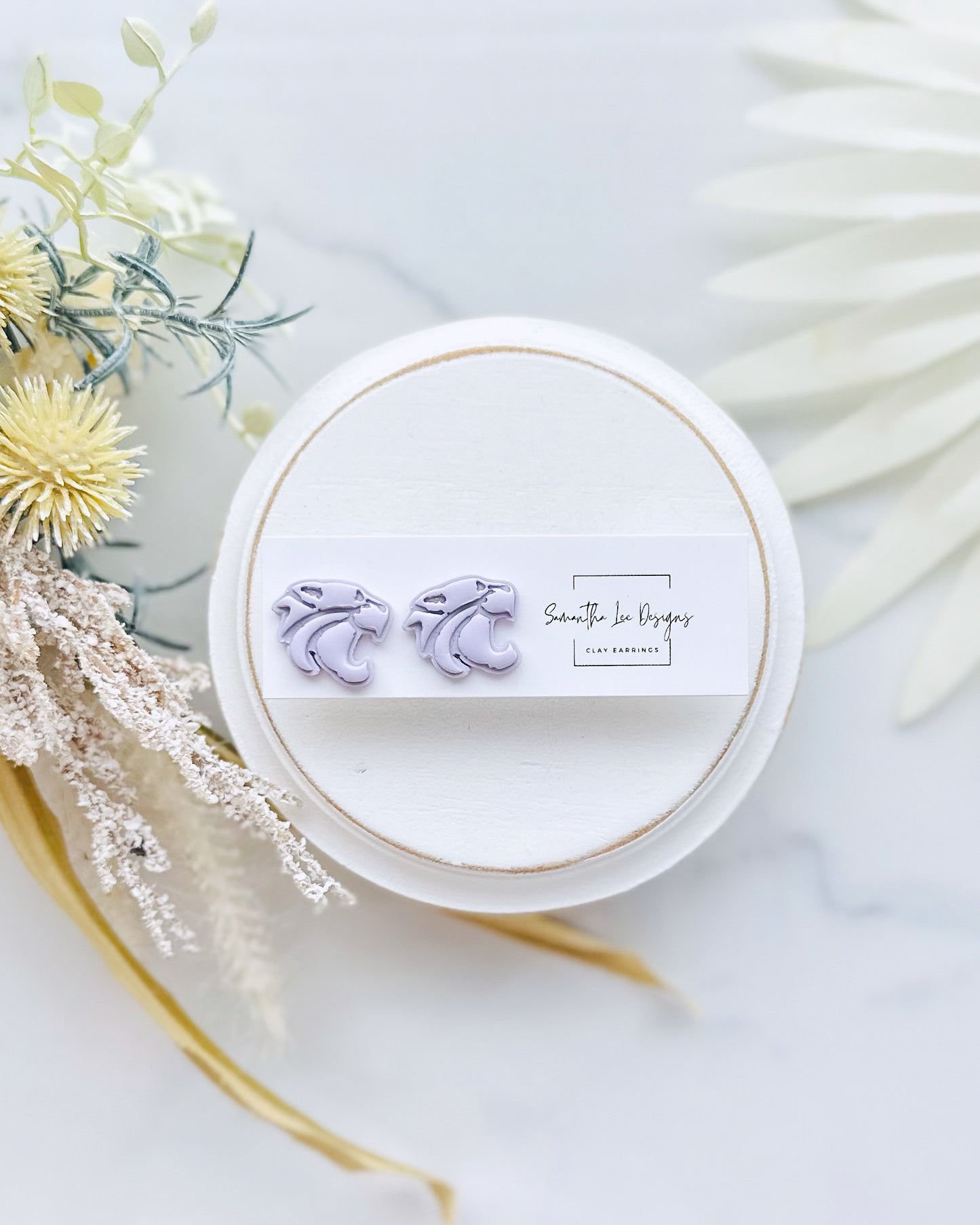 Lavender Wildcat Studs