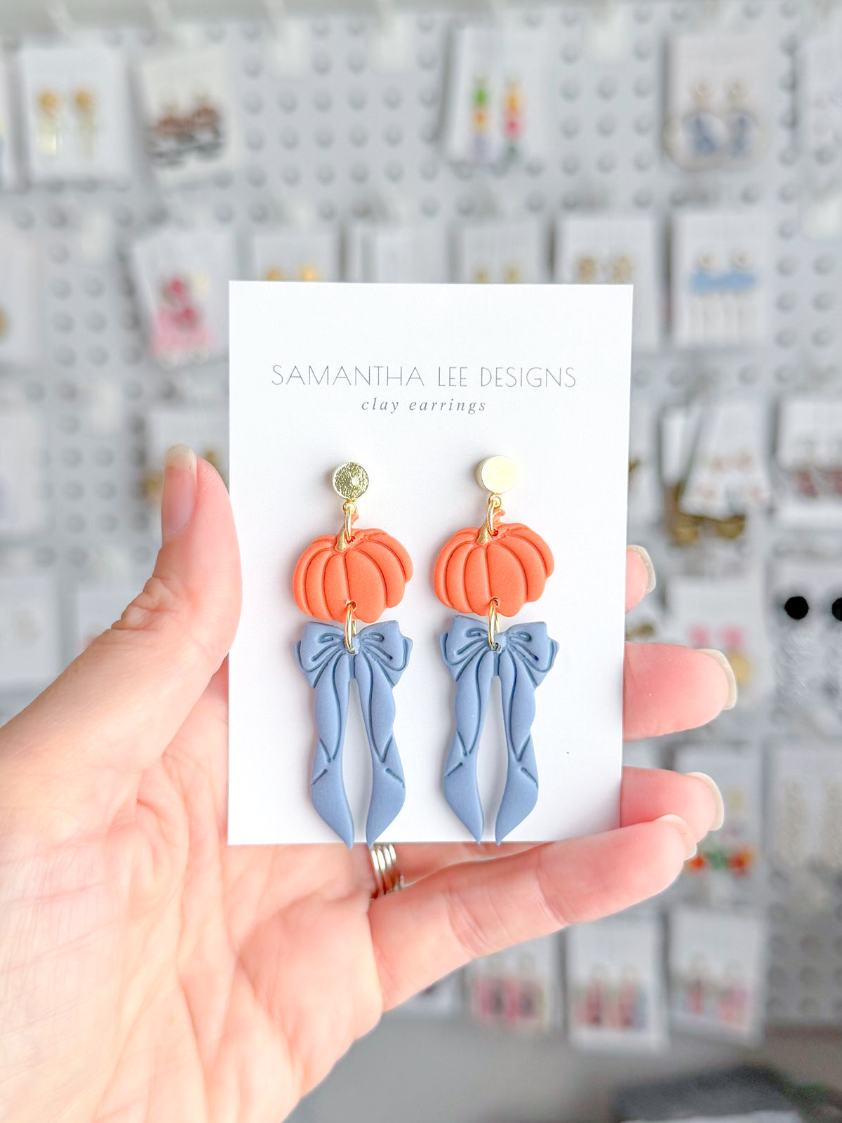 Orange Pumpkin With Bow