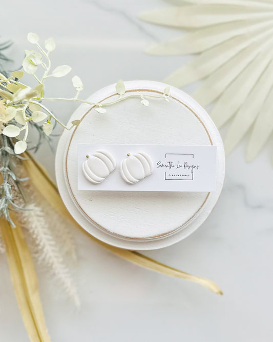 White Pumpkin Studs