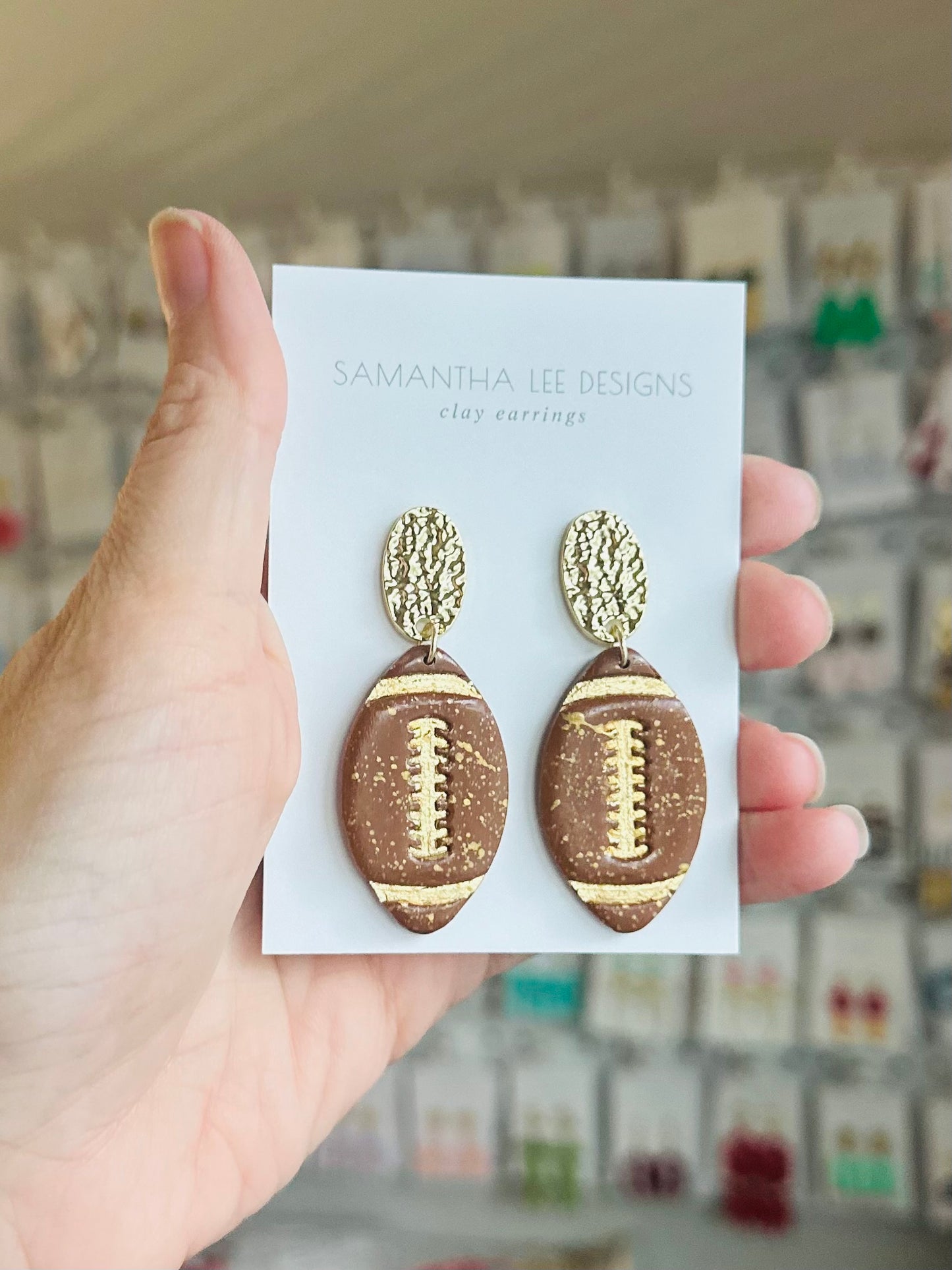 Gold Splatter Footballs
