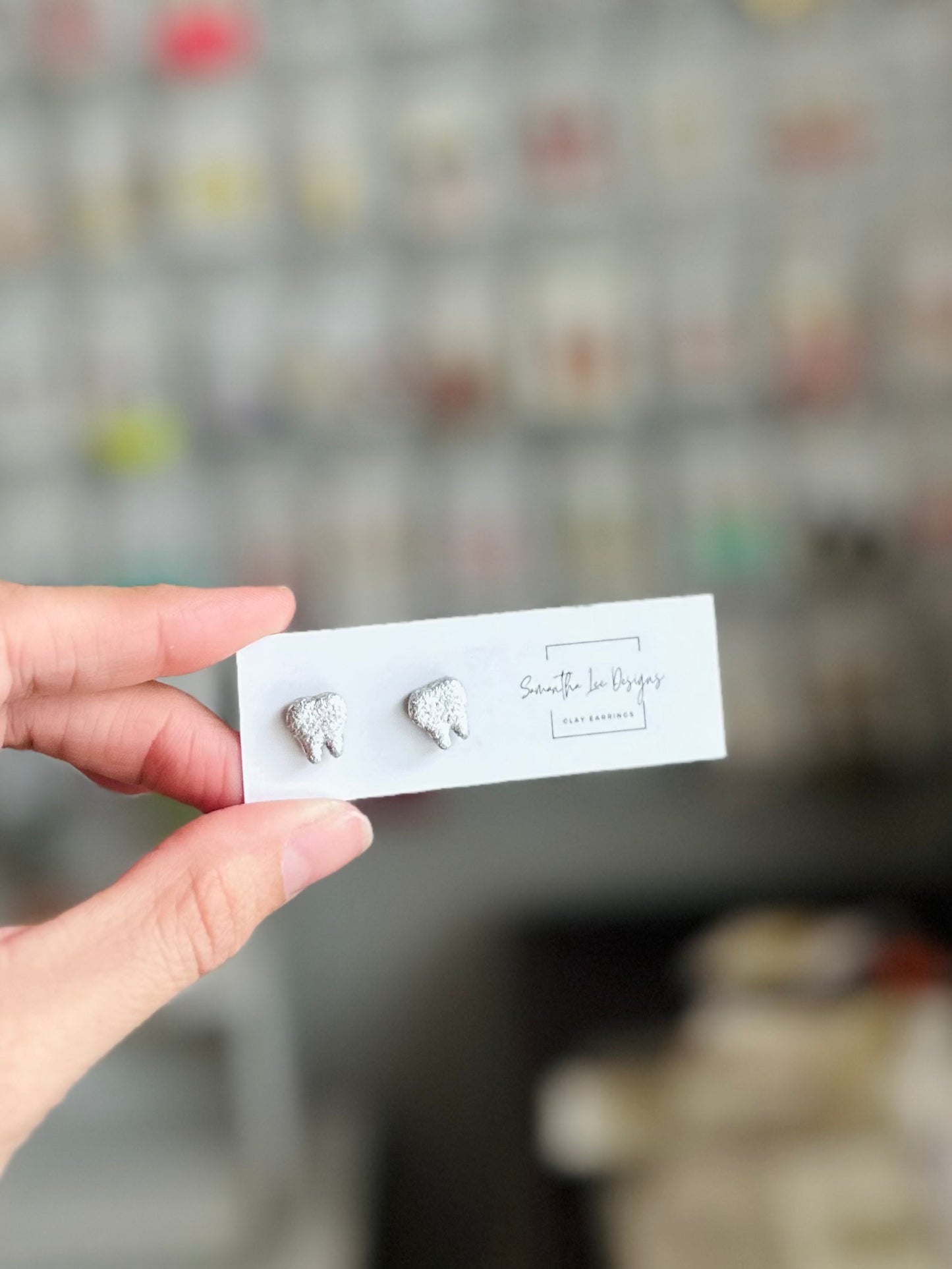 Silver Teeth Studs