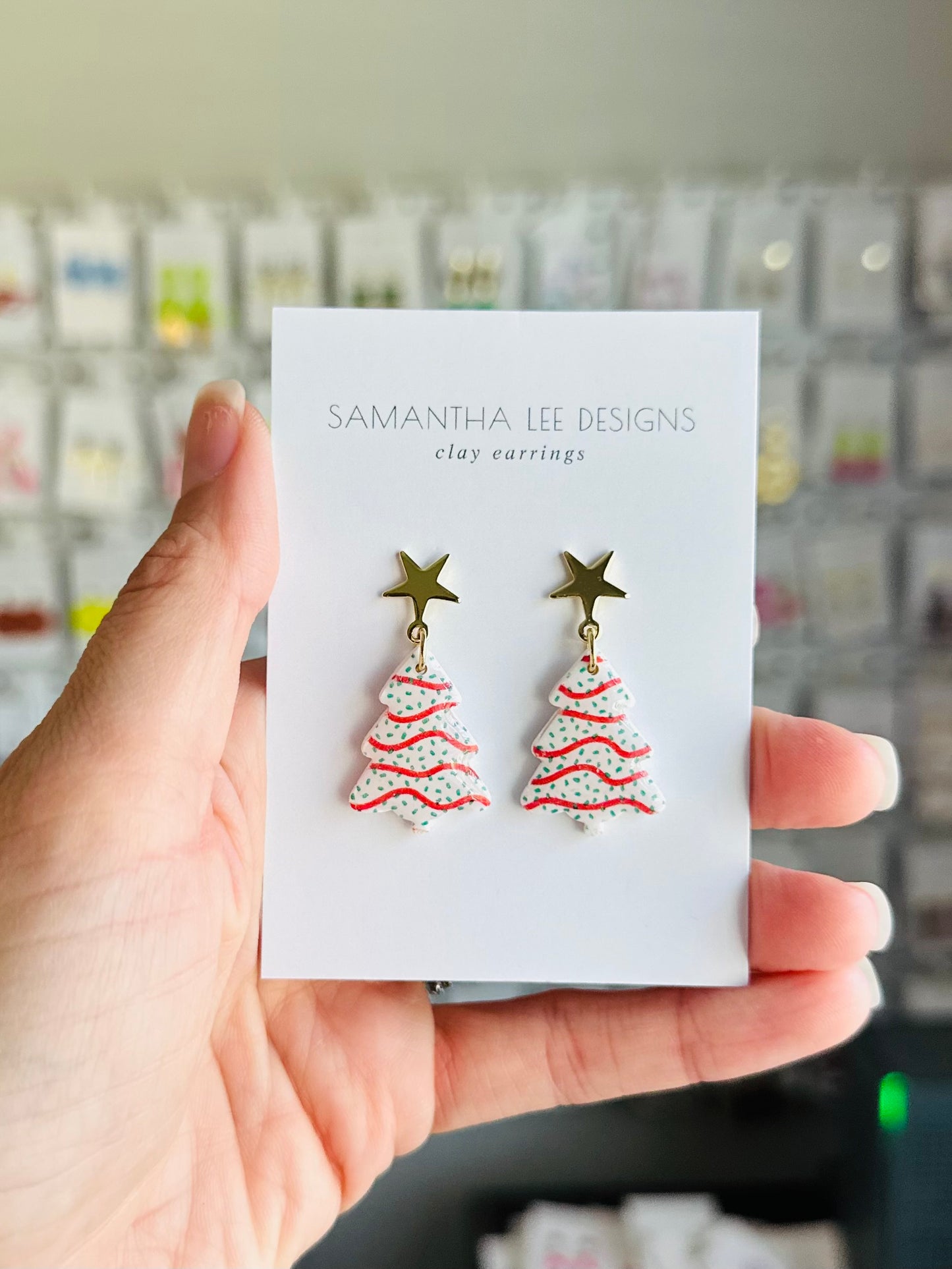 Christmas Tree Cake Dangle