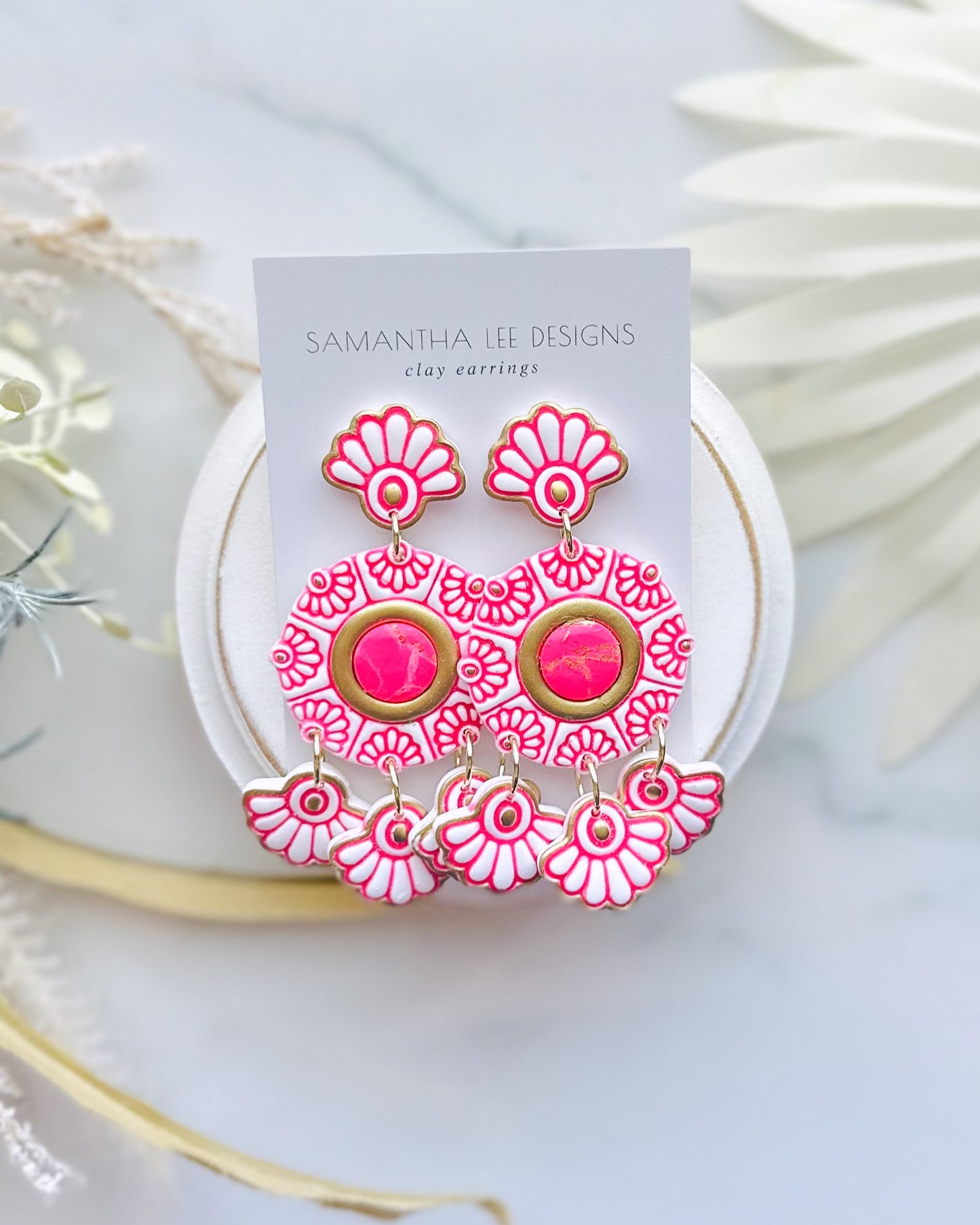 Pink & White Medallion