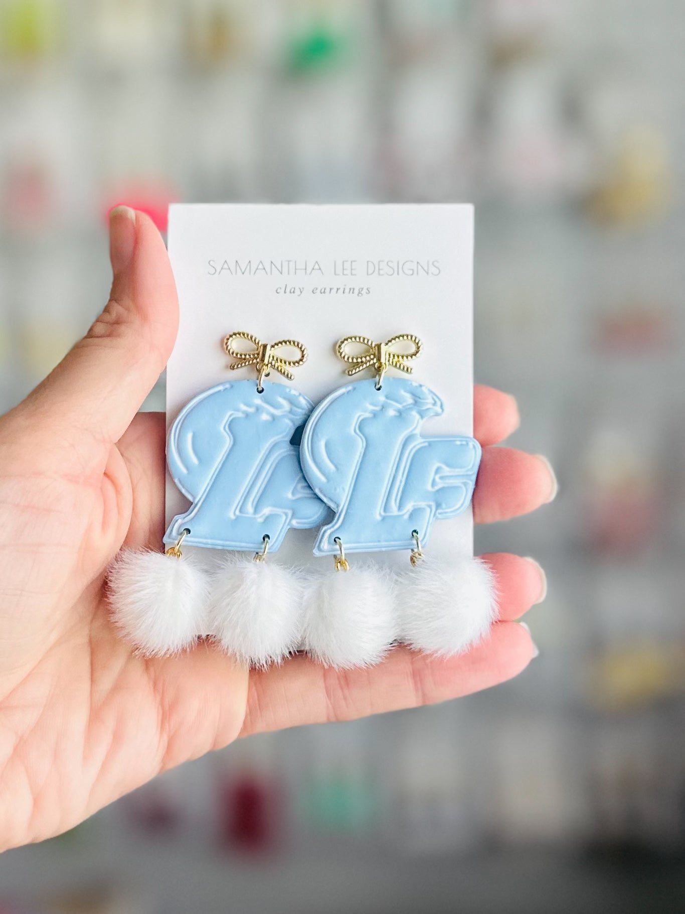 Blue Tide Pom Poms