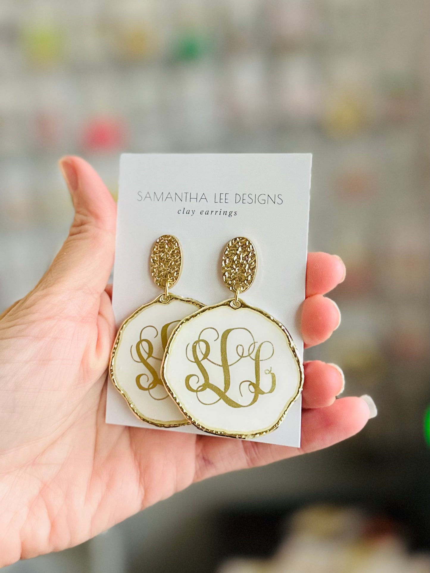 Monogrammed Earrings