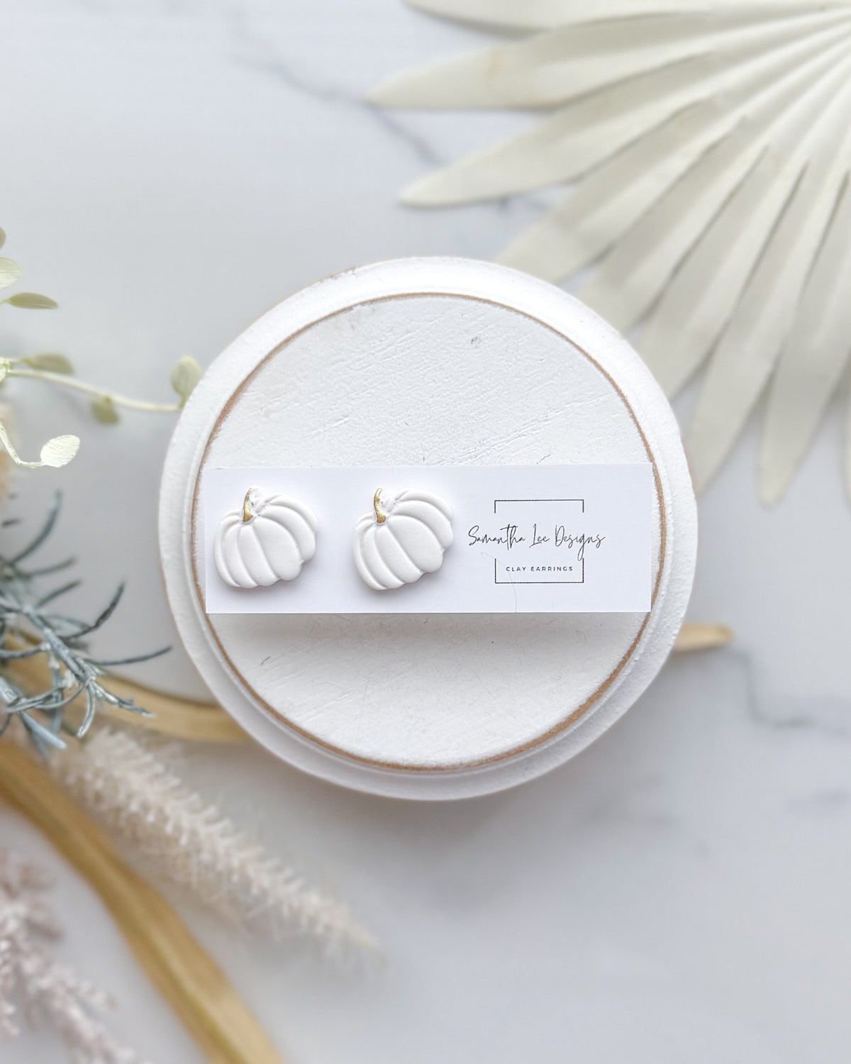 White Pumpkin Studs