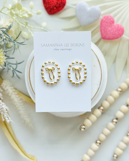 White Wildest Dreams Studs