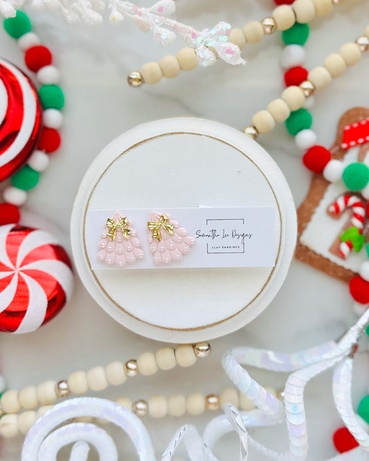 Pink Pearl Tree Studs