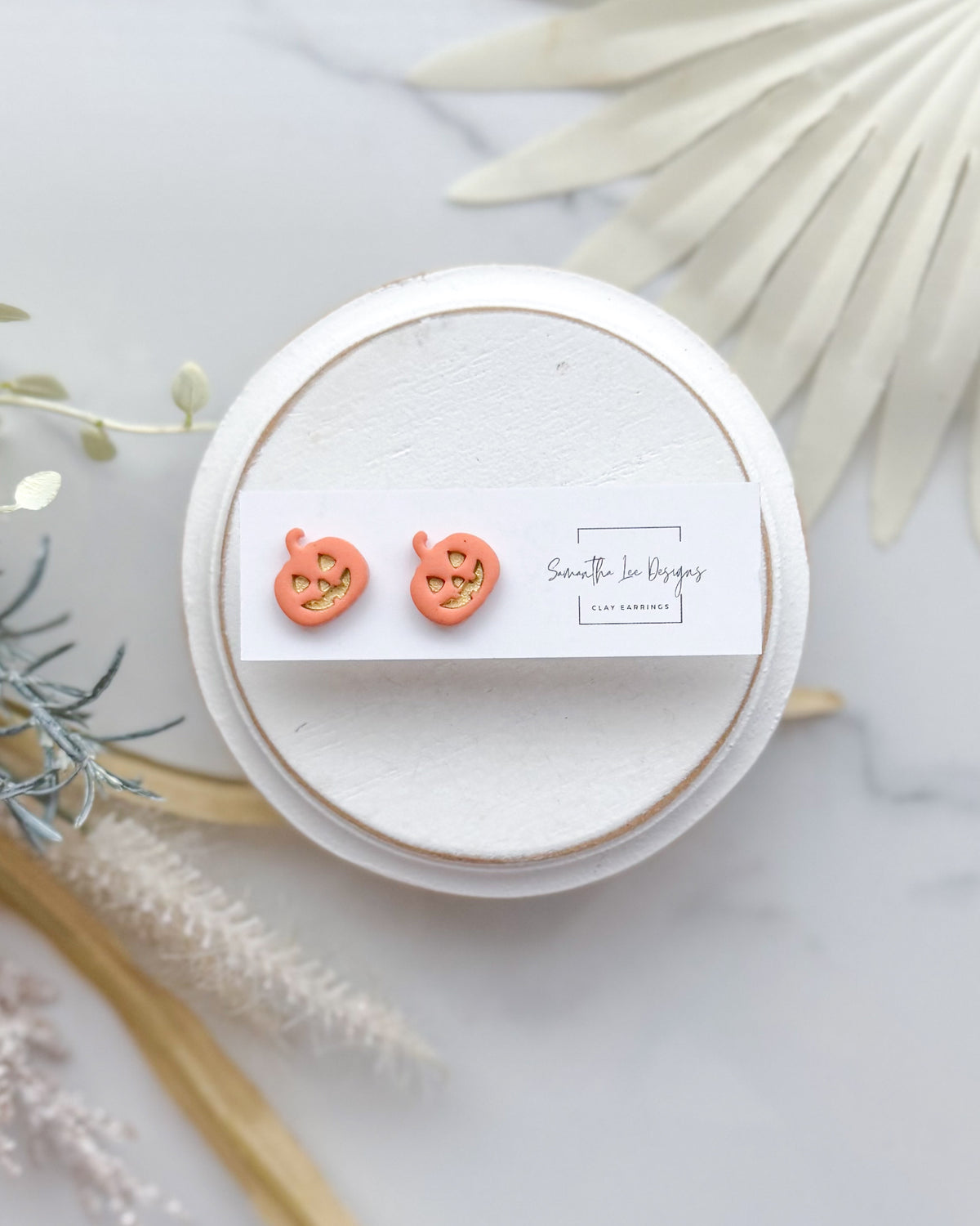 Jack-O-Lantern Studs