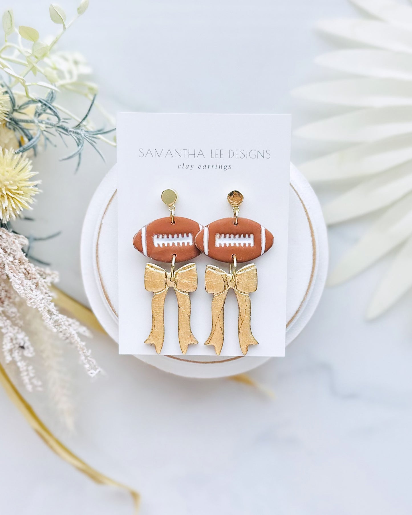 Football Bow Gold