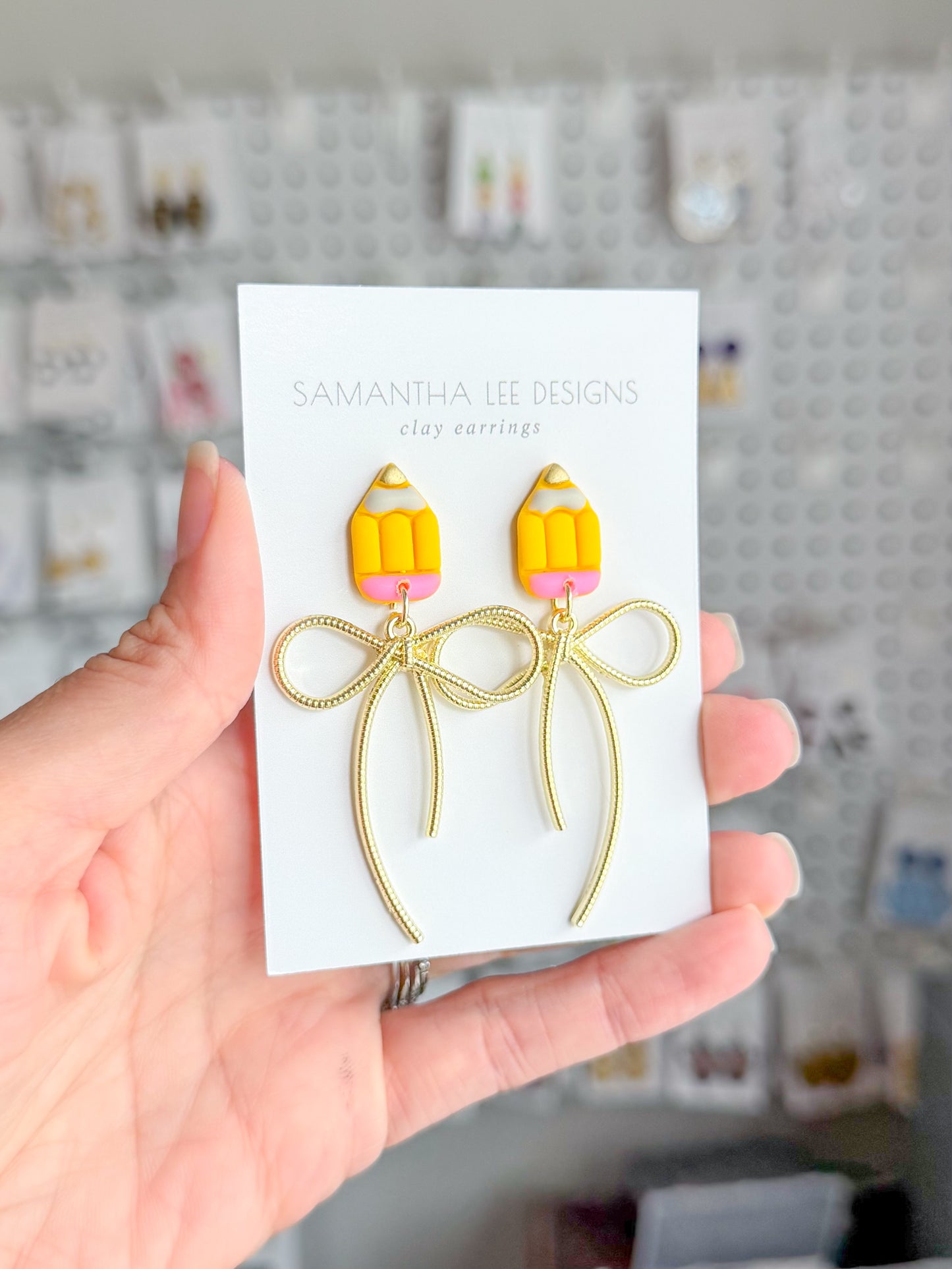 Yellow Pencil Bows