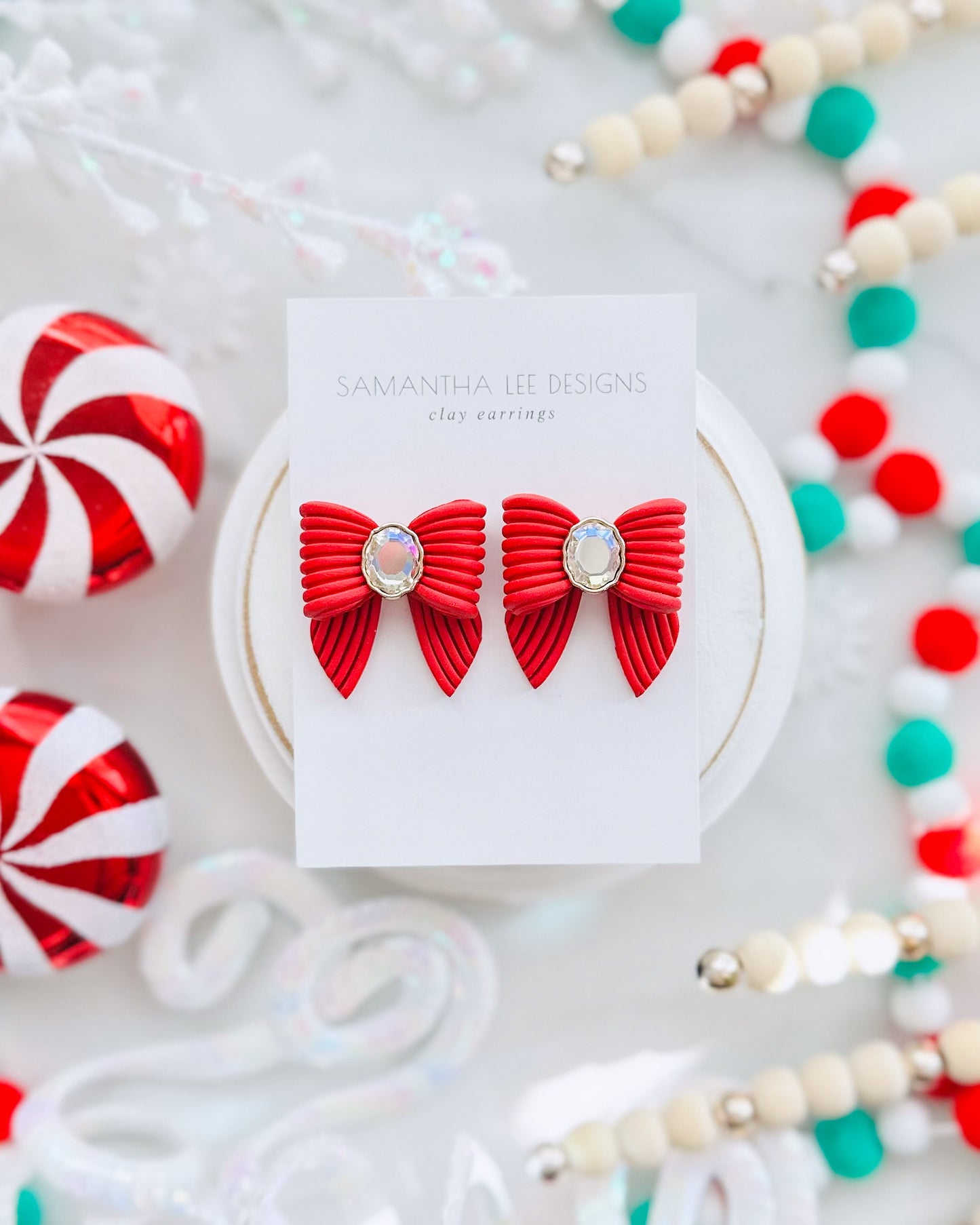 Ralph’s Ruby Bow Studs