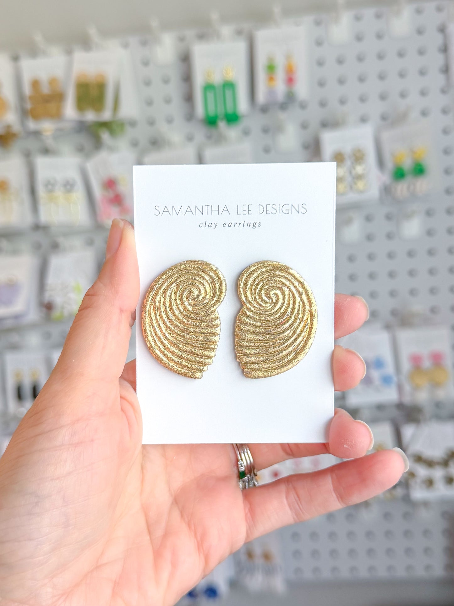 Large Shell Studs