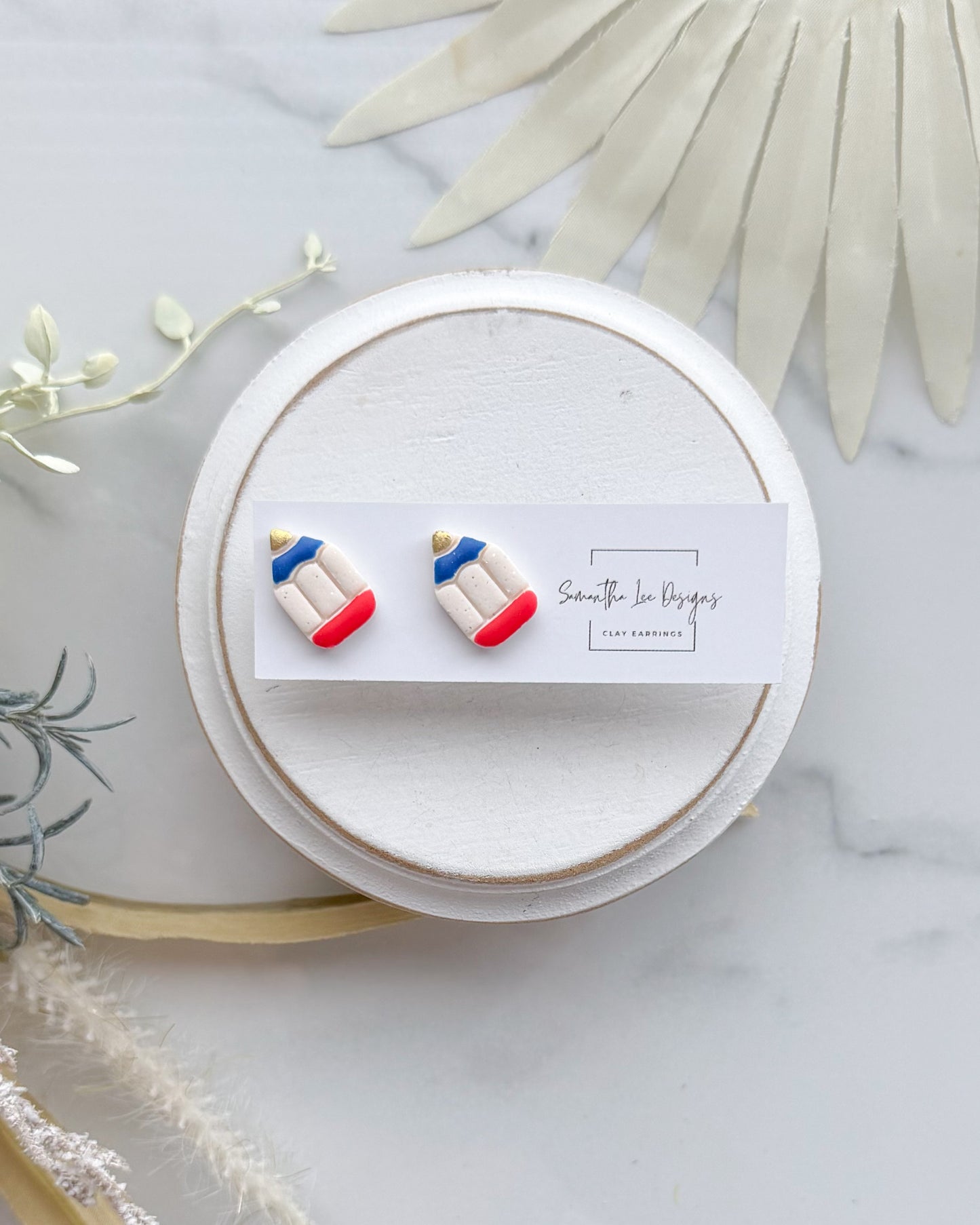 Patriotic Pencil Studs