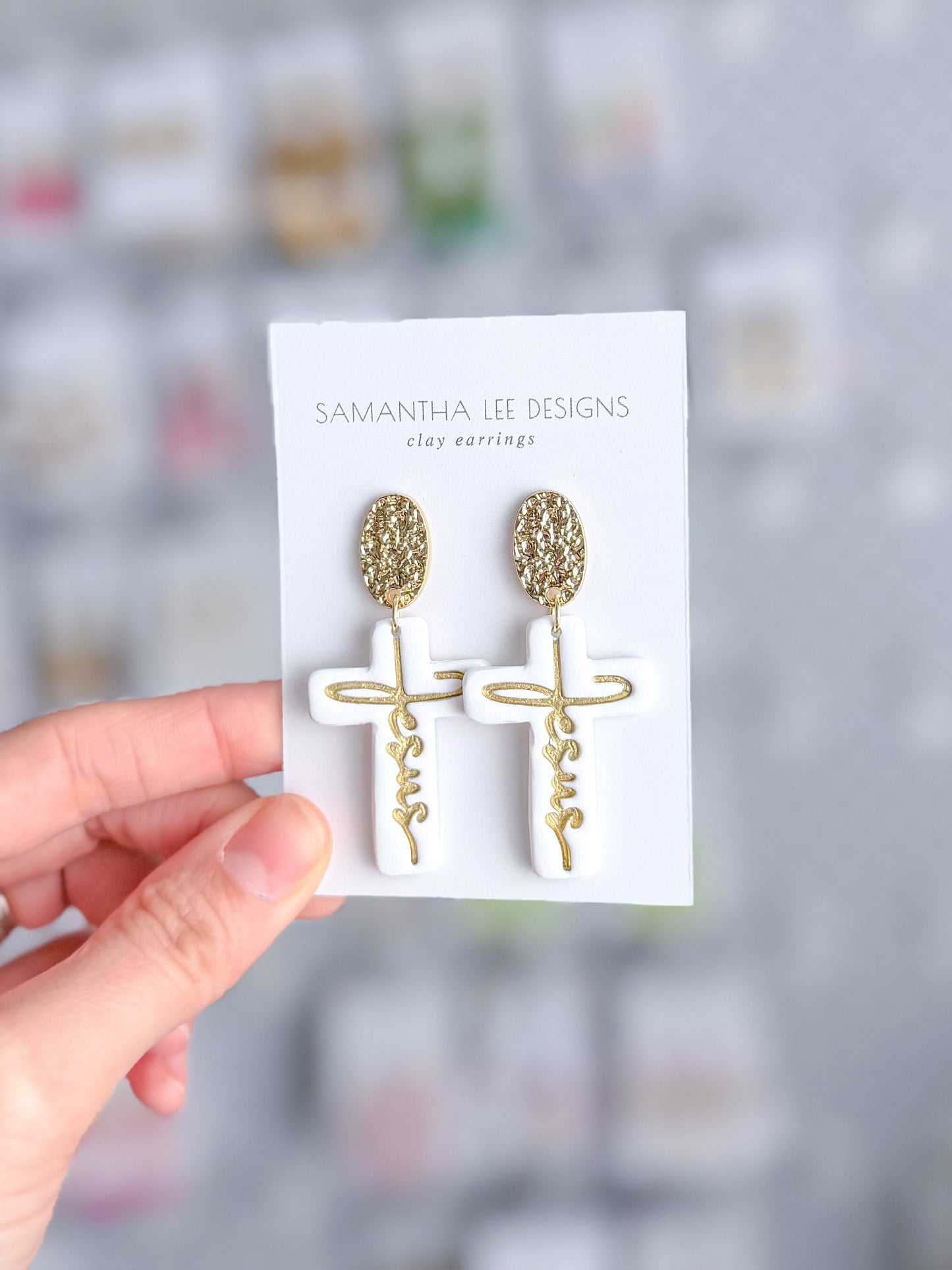 White Jesus Crosses
