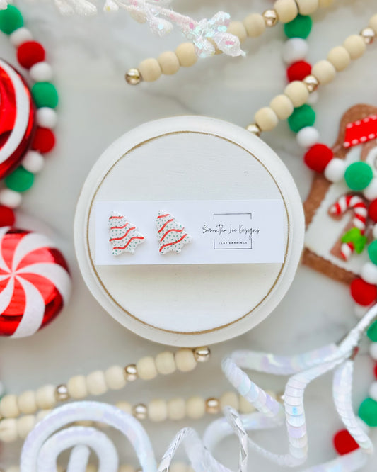 Christmas Tree Cake Stud