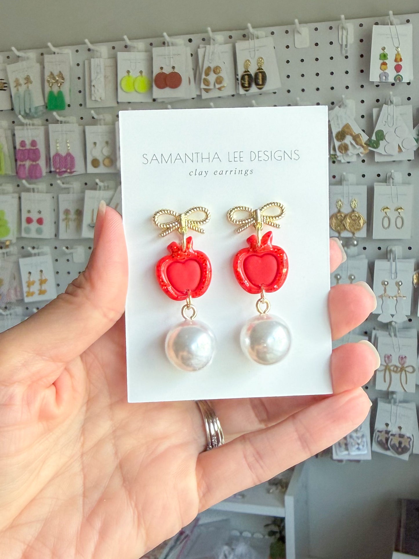 Apple Pearl Earrings
