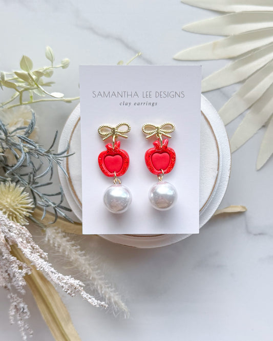 Apple Pearl Earrings