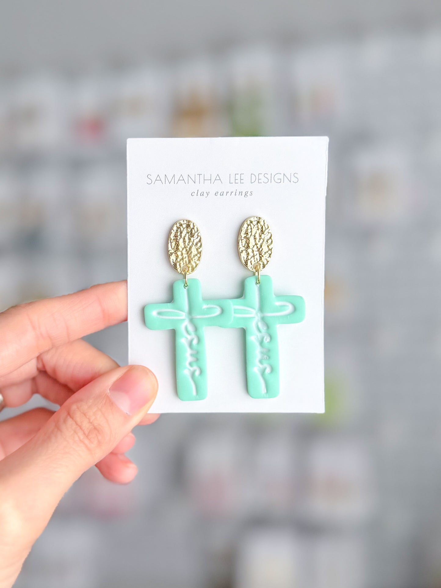 Mint Jesus Cross