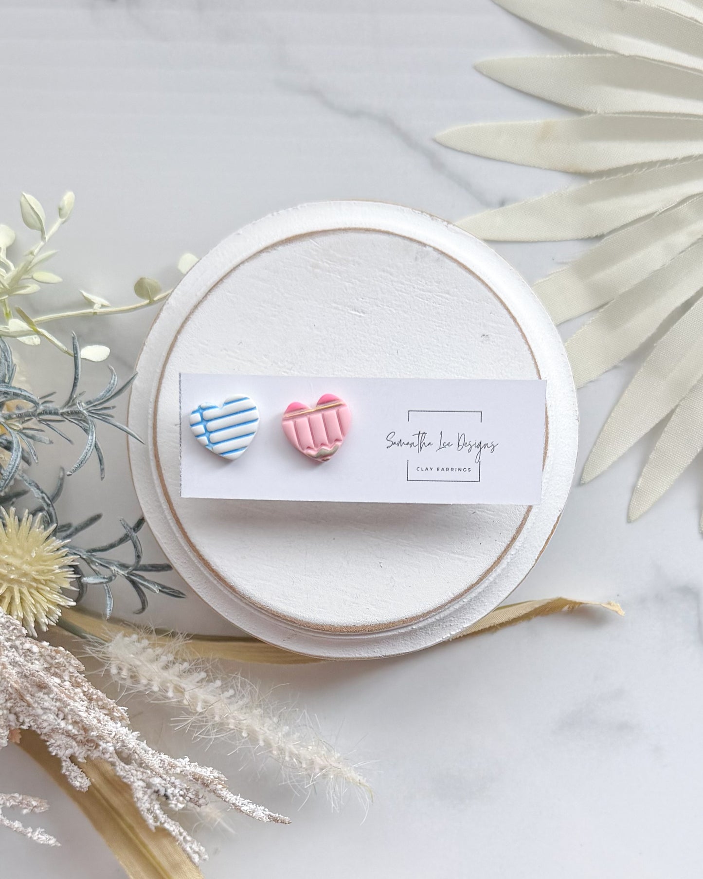 Mini Pink Paper and Pencil Hearts