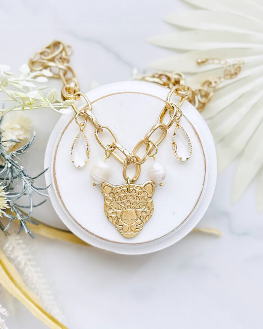 Jaguar Charm Necklace