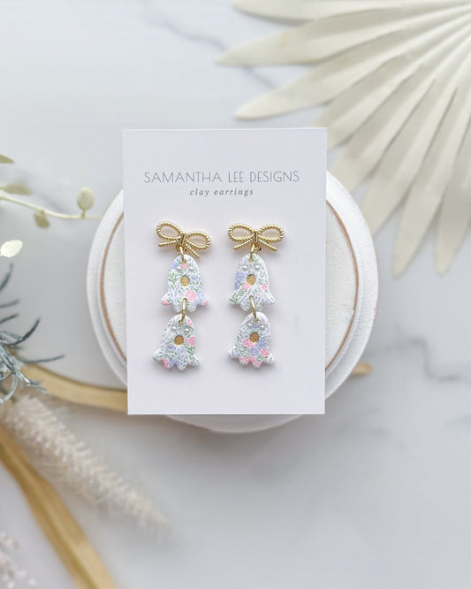Floral Ghost Dangles