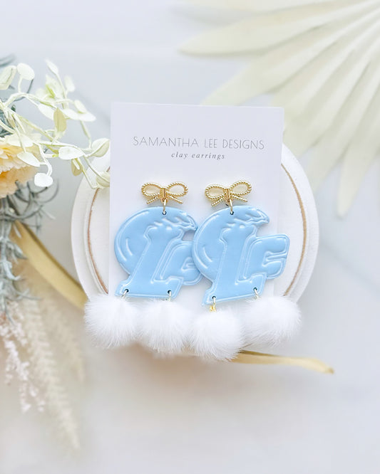 Blue Tide Pom Poms