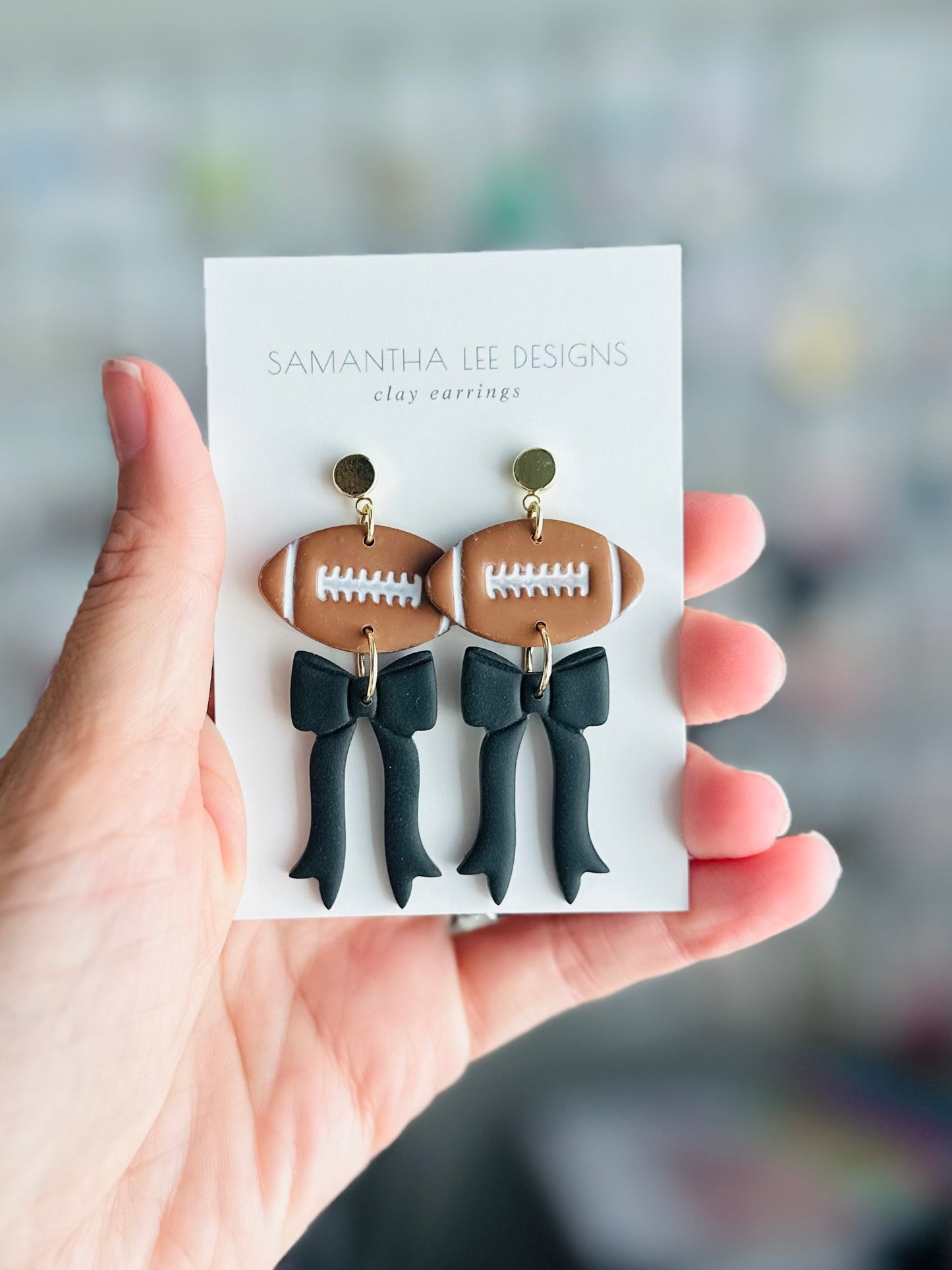 Football Bow Black