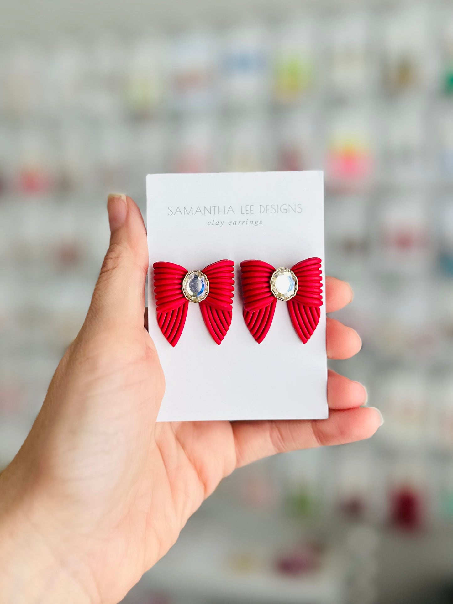 Ralph’s Ruby Bow Studs