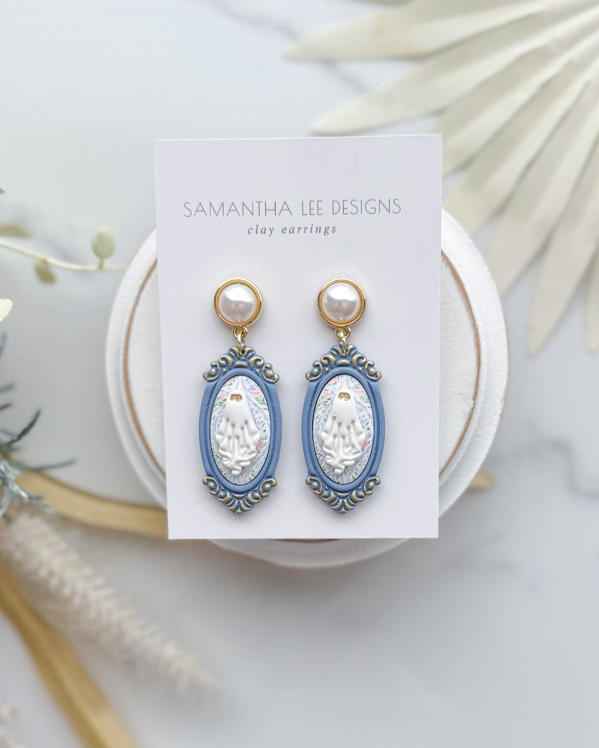 Bluestone and Floral Ghost Portrait