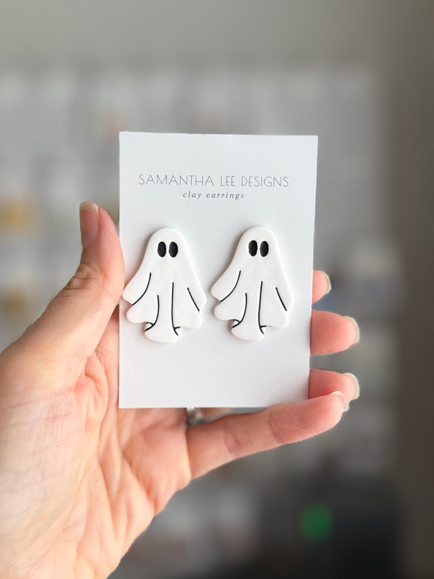 Ghost Studs Large