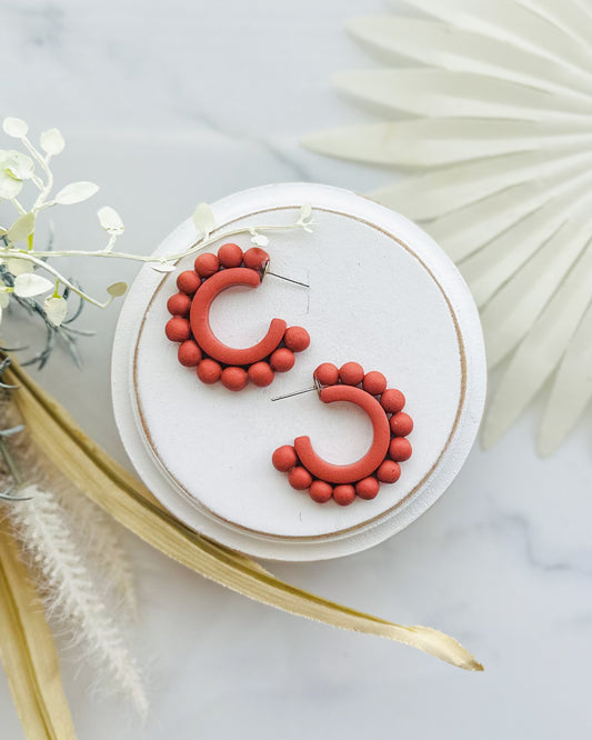 Medium Cinnamon Hoops
