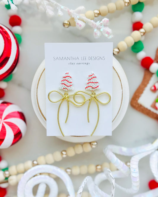 Christmas Tree Cake Bow
