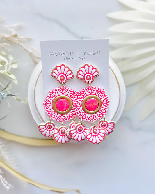 Pink & White Medallion